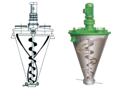 凱日機械 鋰電設備 凱日ZSH系列大開門螺帶式錐形混合機