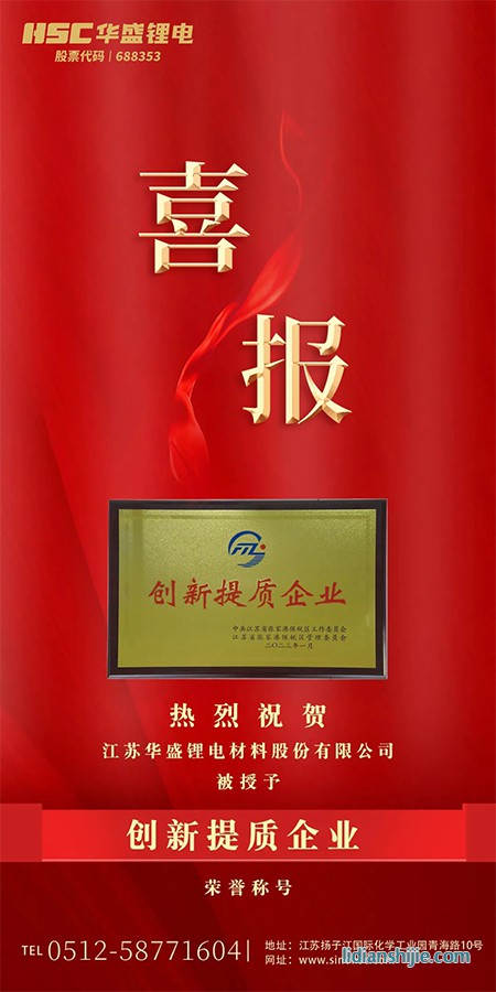 熱烈祝賀華盛鋰電被授予“創新提質企業”的榮譽稱號.jpg